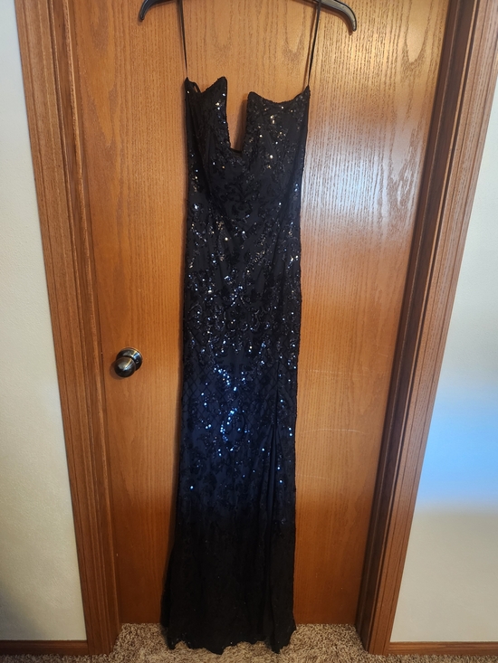 Windsor Dresses & Skirts - Windsor Black Sequin Strapless Prom Dress